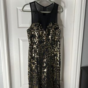 Black and Gold Gown